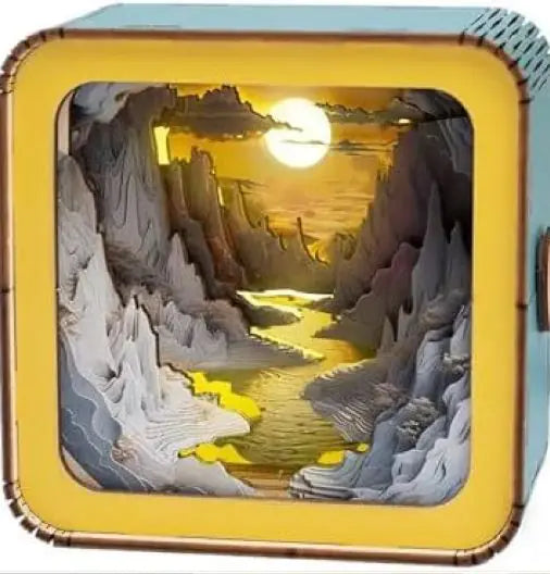 Wooden Puzzle Night Lamp