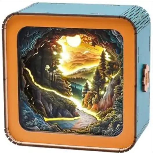 Wooden Puzzle Night Lamp