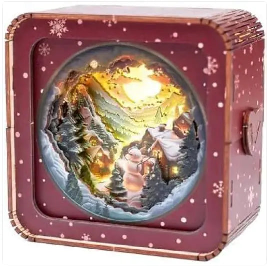 Wooden Puzzle Night Lamp